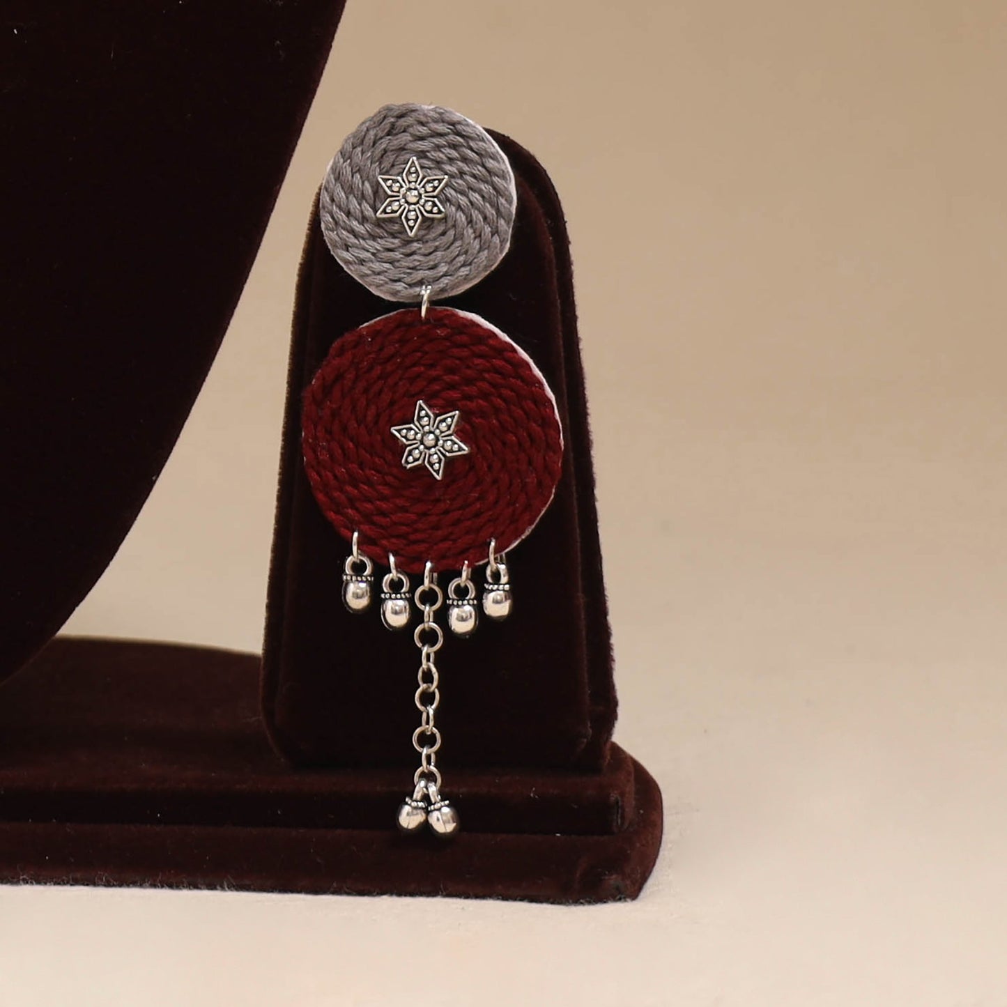 German silver thread necklace set 09 - handcrafted