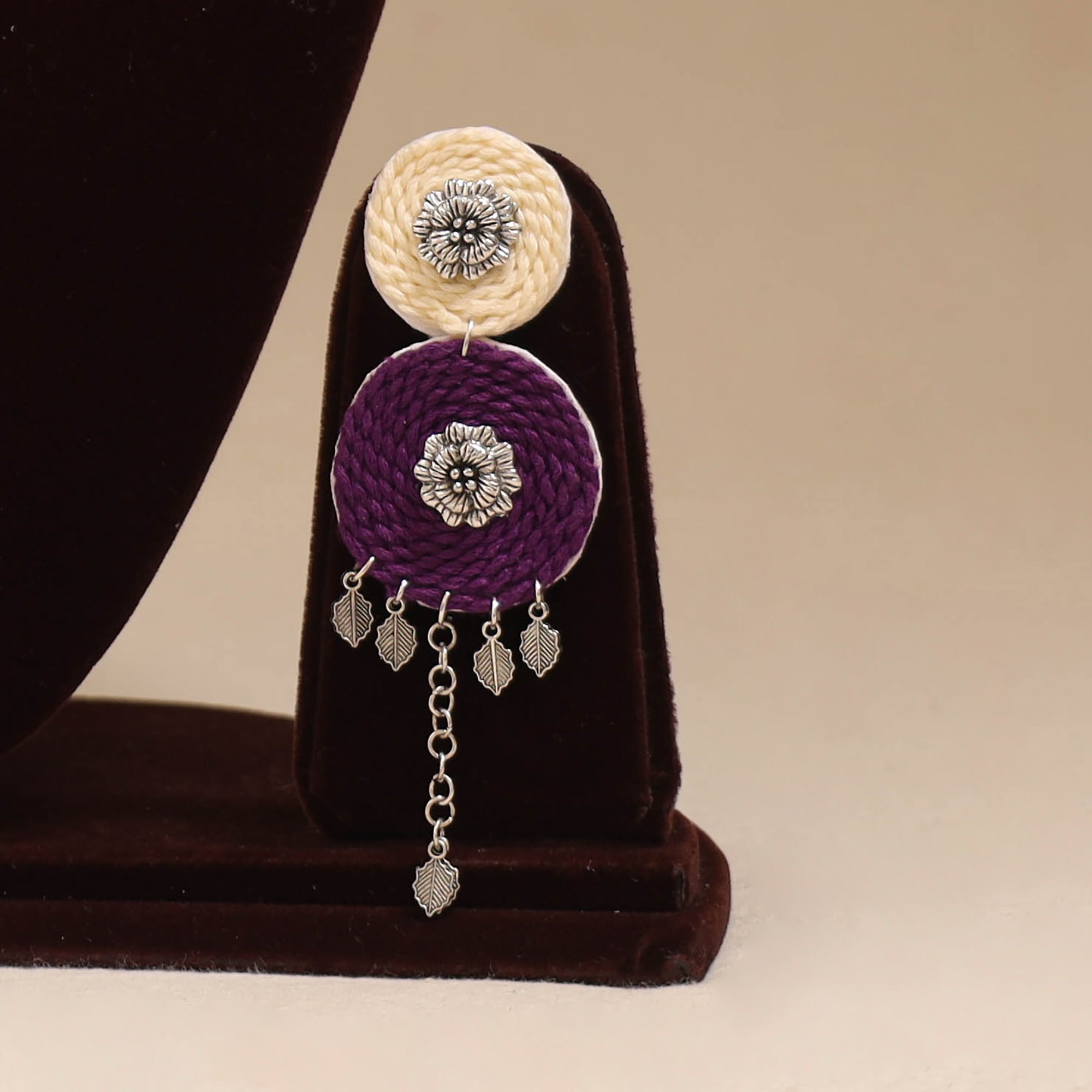 German silver thread necklace set 10 - handcrafted