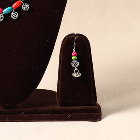 Multicolor German Silver Wooden Beads Necklace Set