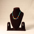 Multicolor German Silver Wooden Beads Necklace Set