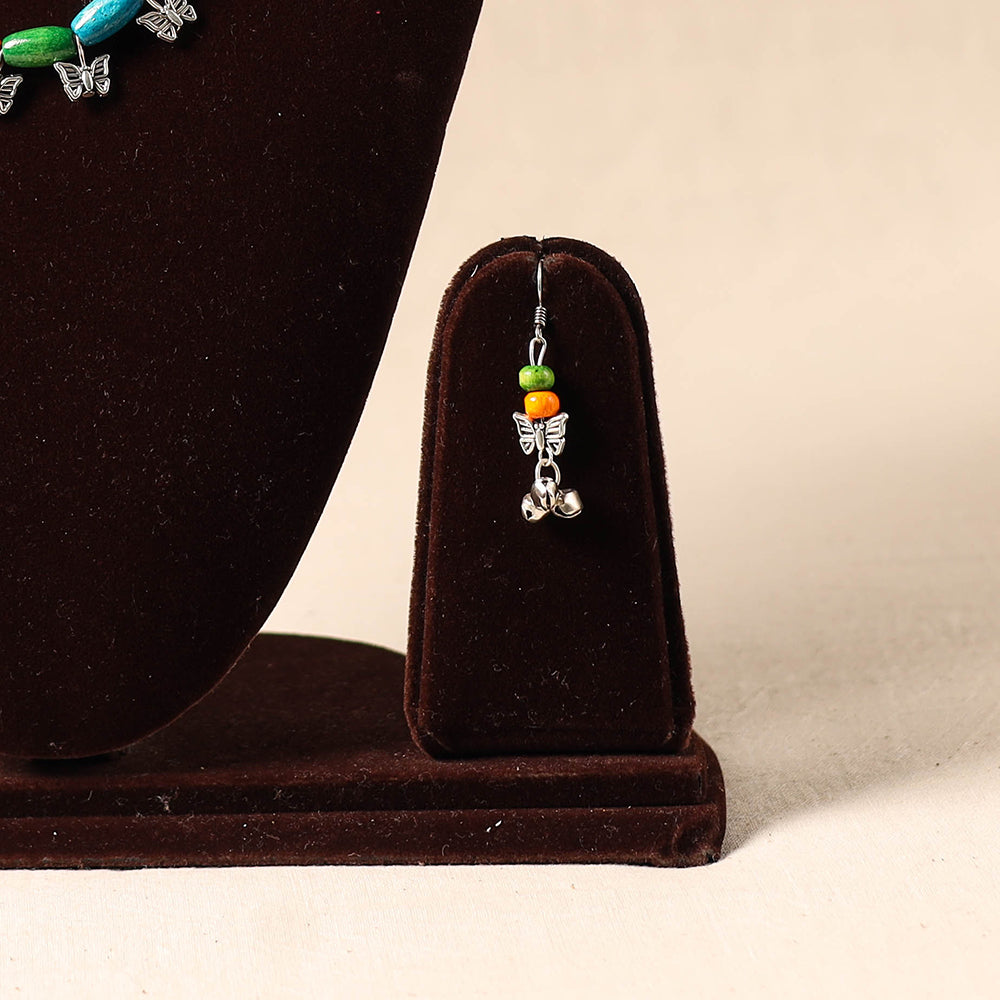 Multicolor - german silver wooden beads necklace set 06