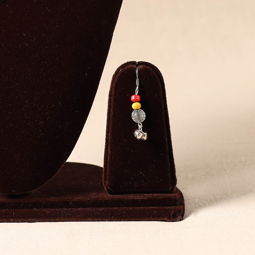 Multicolor German Silver Wooden Beads Necklace Set