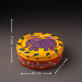  Gond Handpainted Stainless Steel Casserole 