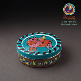  Gond Handpainted Stainless Steel Casserole 