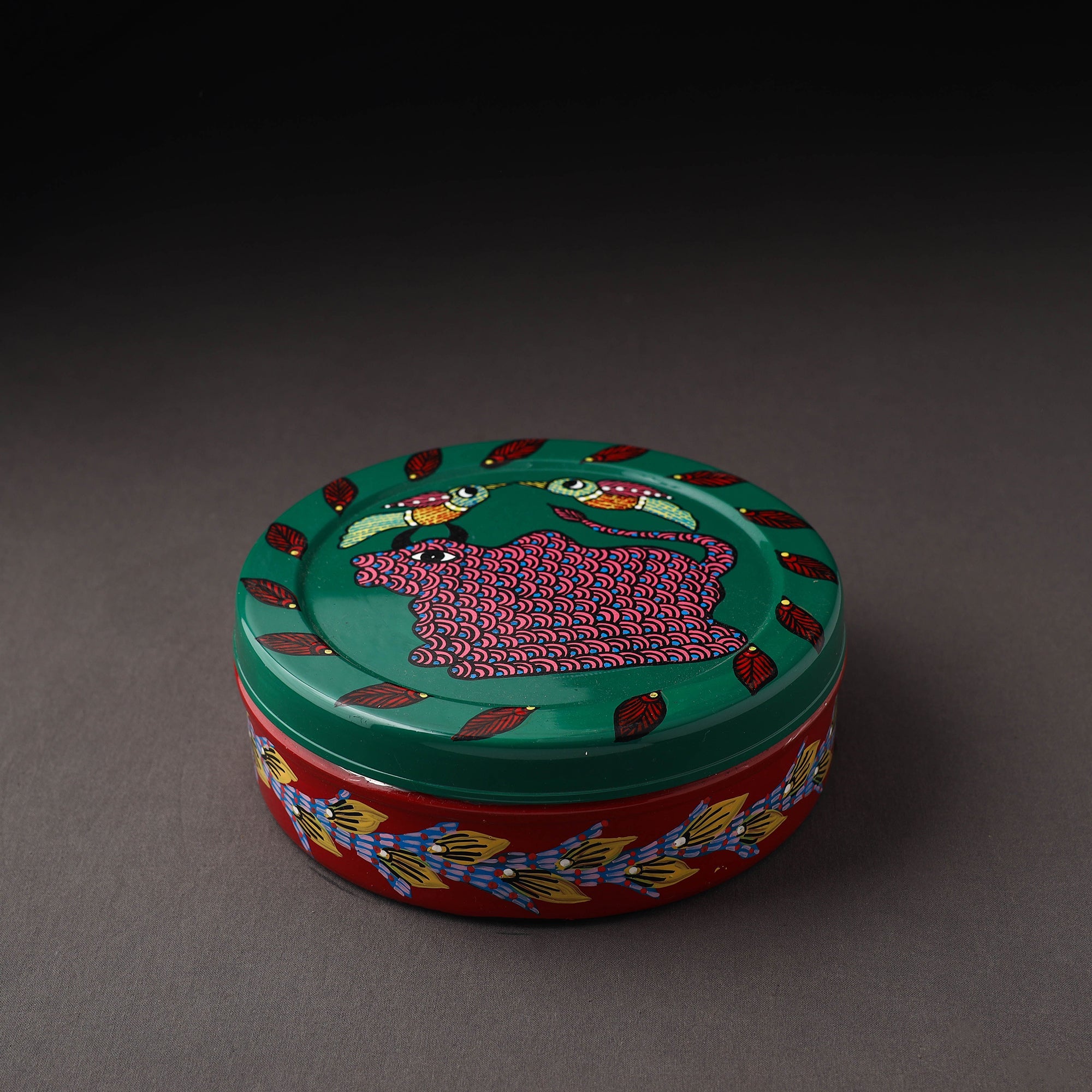  Gond Handpainted Stainless Steel Casserole 