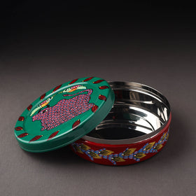  Gond Handpainted Stainless Steel Casserole 