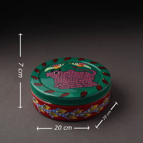  Gond Handpainted Stainless Steel Casserole 