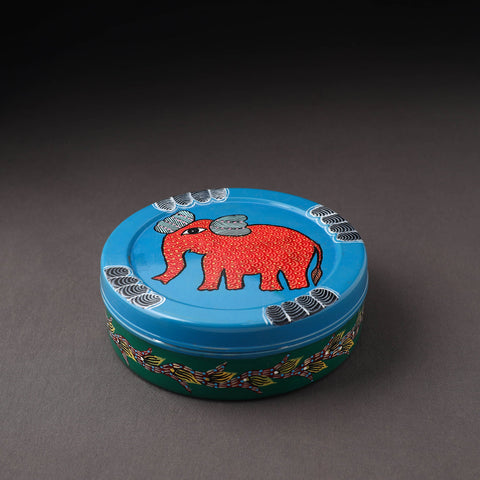  Gond Handpainted Stainless Steel Casserole 