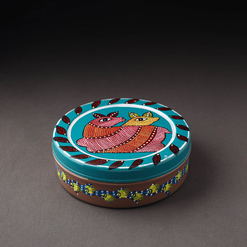  Gond Handpainted Stainless Steel Casserole 