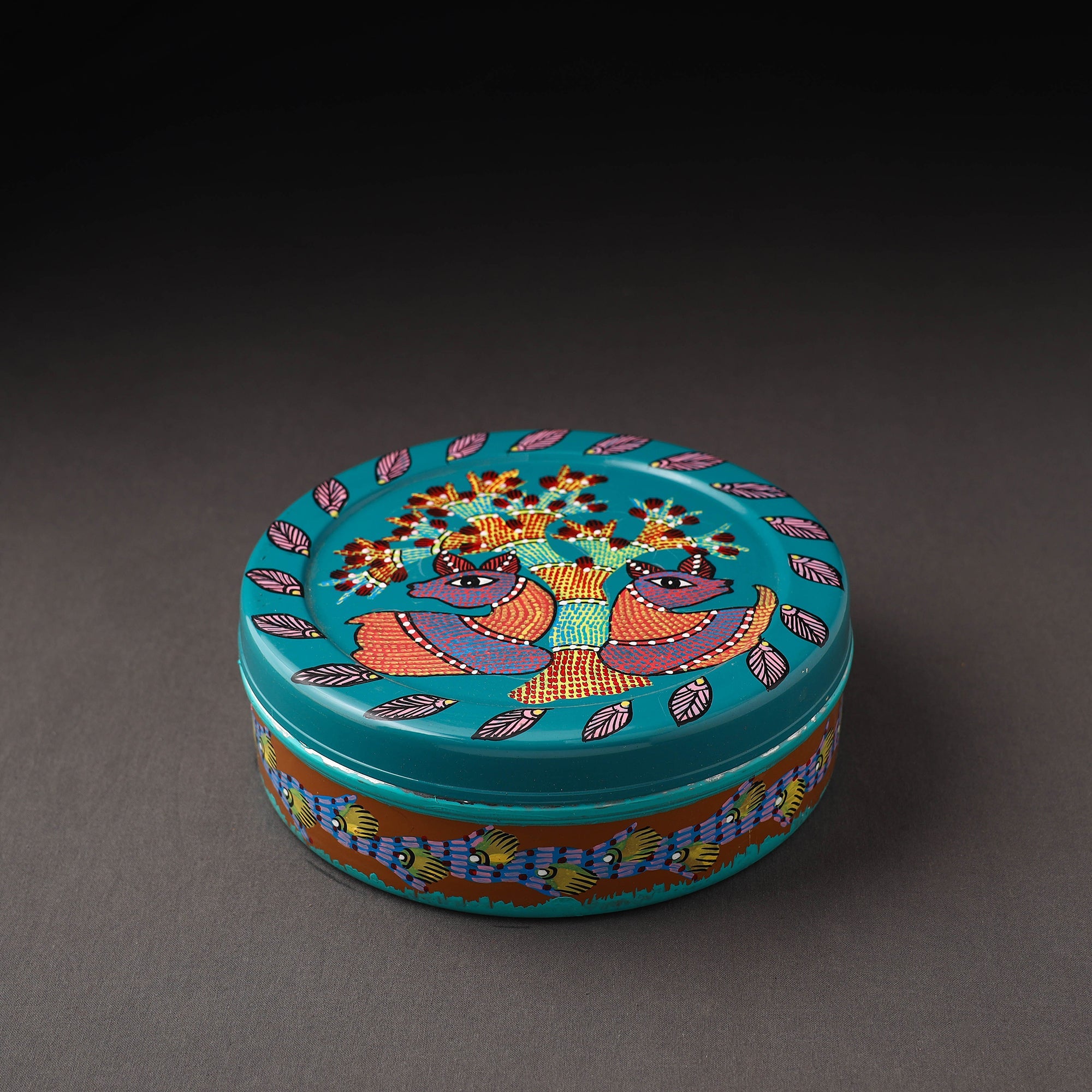  Gond Handpainted Stainless Steel Casserole 