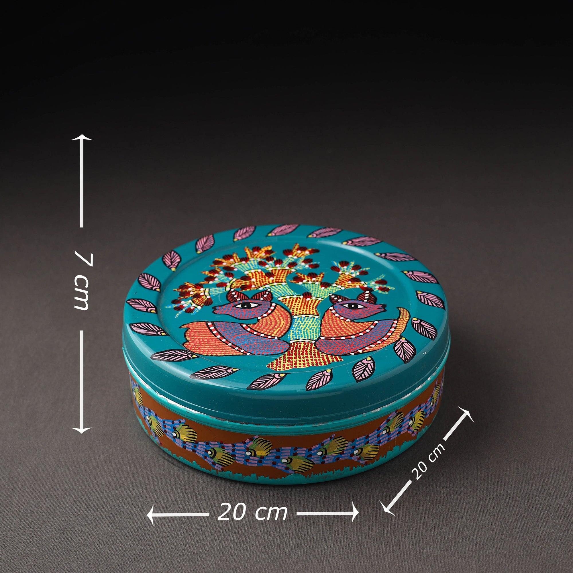  Gond Handpainted Stainless Steel Casserole 