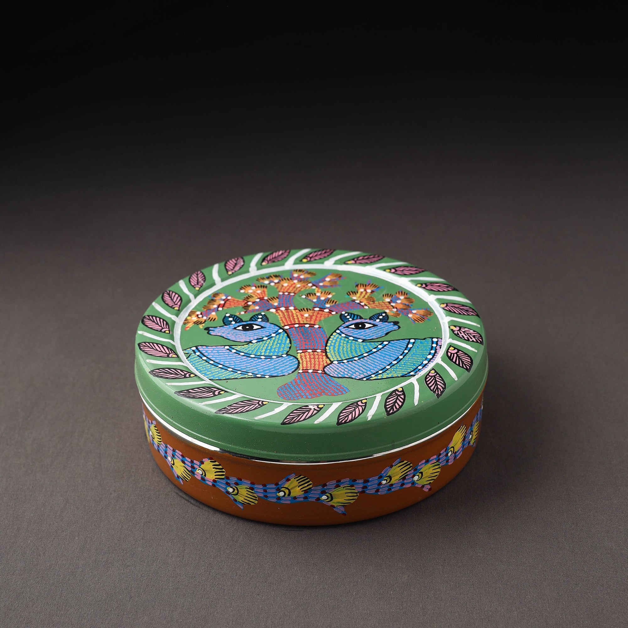  Gond Handpainted Stainless Steel Casserole 