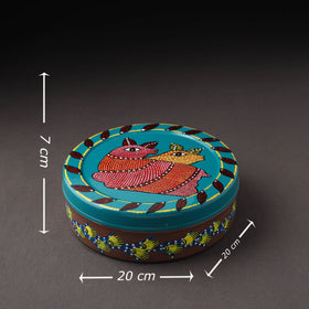  Gond Handpainted Stainless Steel Casserole 