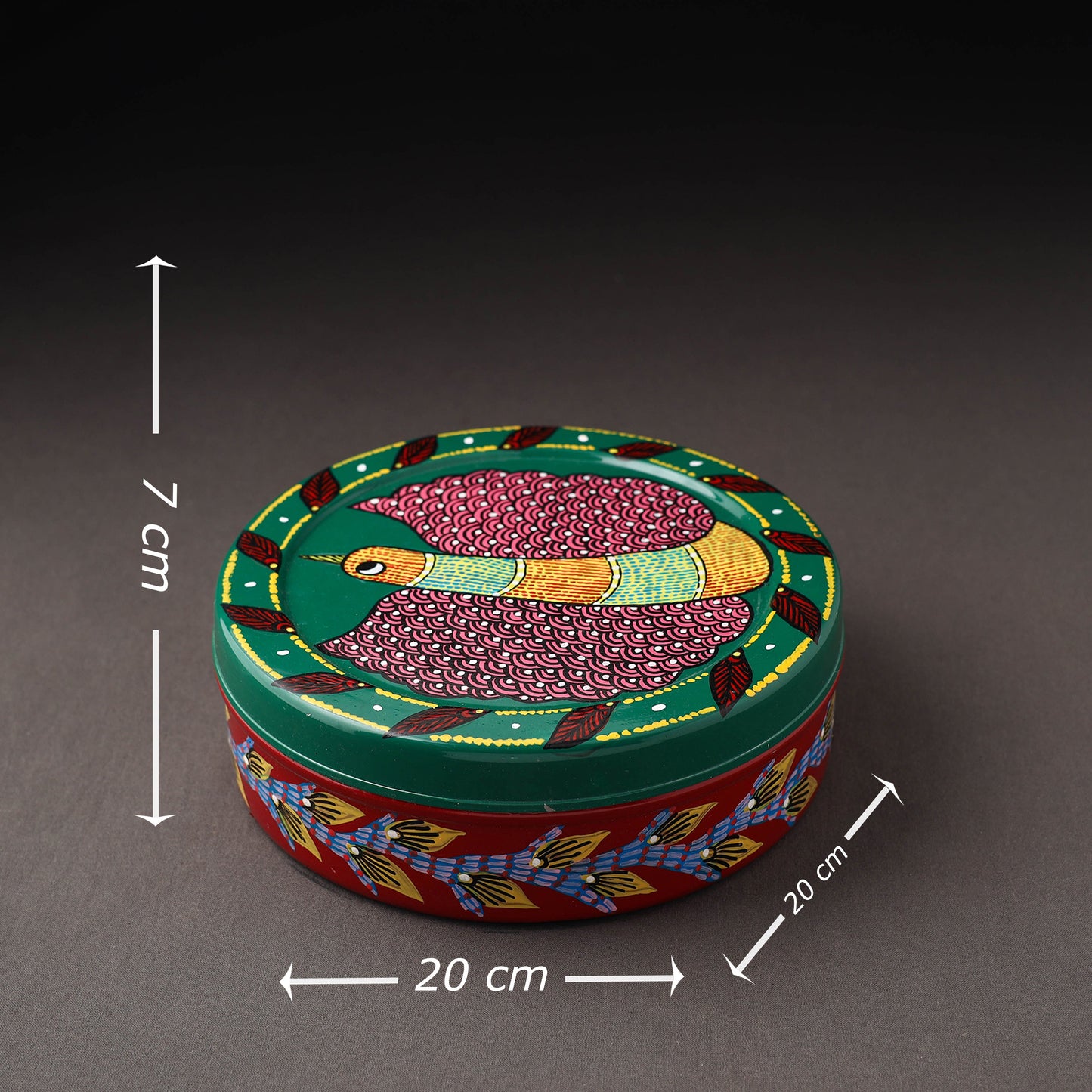  Gond Handpainted Stainless Steel Casserole 