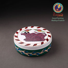  Gond Handpainted Stainless Steel Casserole 