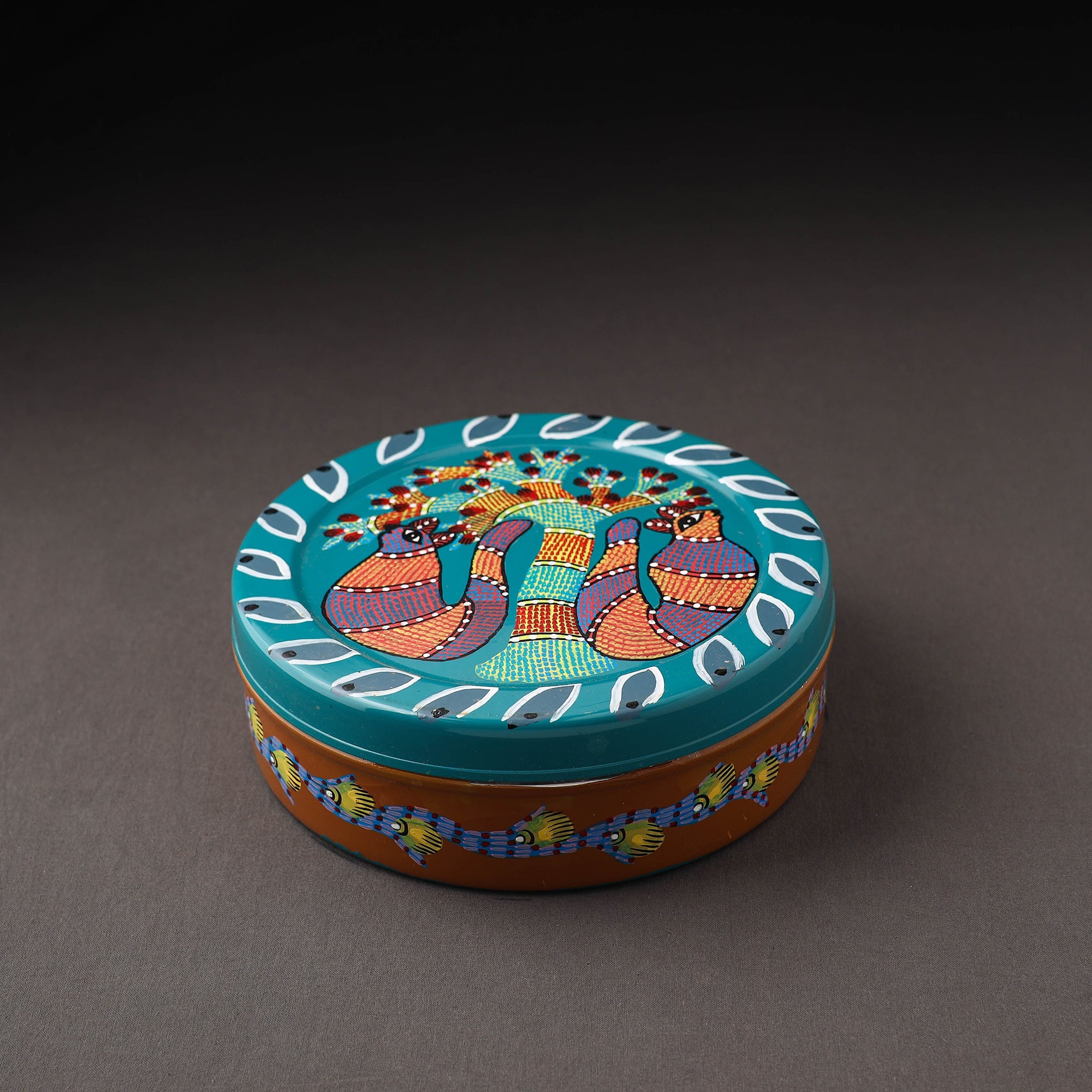  Gond Handpainted Stainless Steel Casserole 