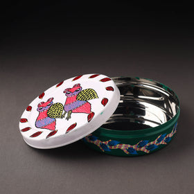  Gond Handpainted Stainless Steel Casserole 