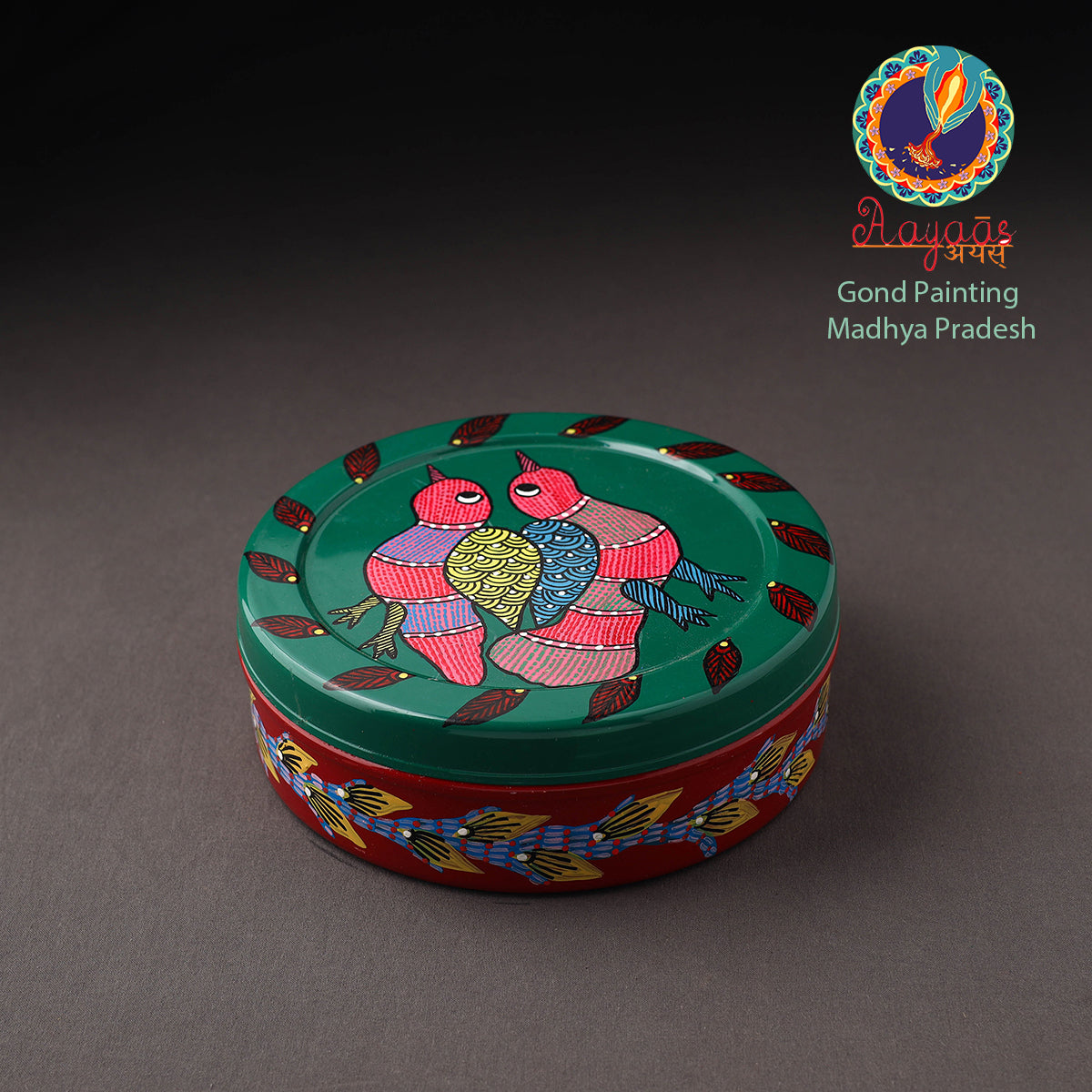  Gond Handpainted Stainless Steel Casserole 