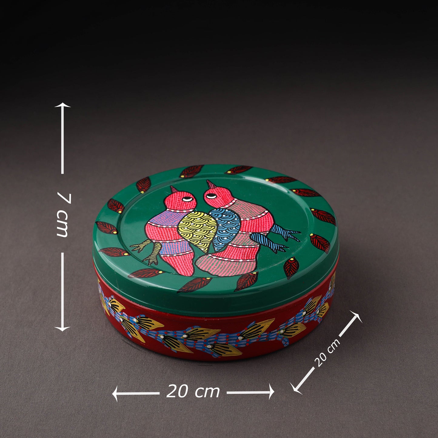  Gond Handpainted Stainless Steel Casserole 