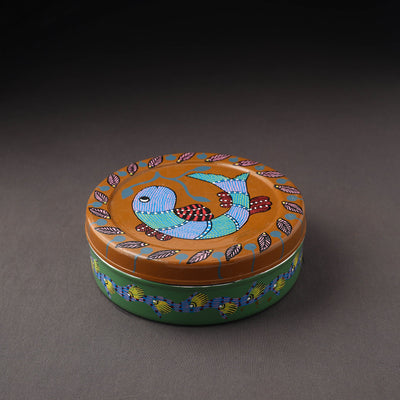  Gond Handpainted Stainless Steel Casserole 