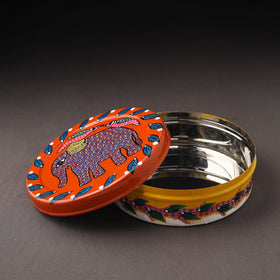  Gond Handpainted Stainless Steel Casserole 