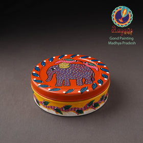  Gond Handpainted Stainless Steel Casserole 