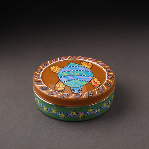  Gond Handpainted Stainless Steel Casserole 