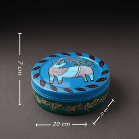 Gond Handpainted Stainless Steel Casserole 
