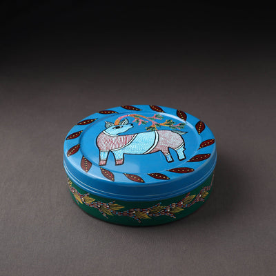  Gond Handpainted Stainless Steel Casserole 