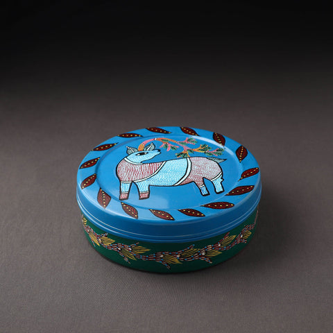  Gond Handpainted Stainless Steel Casserole 