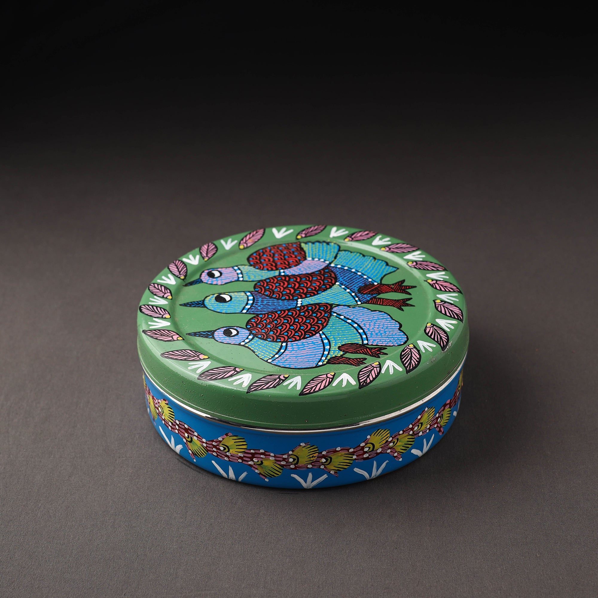  Gond Handpainted Stainless Steel Casserole 