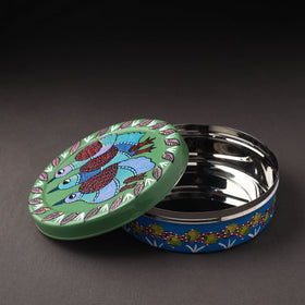  Gond Handpainted Stainless Steel Casserole 