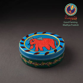  Gond Handpainted Stainless Steel Casserole 