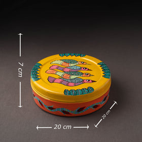  Gond Handpainted Stainless Steel Casserole 