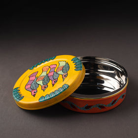  Gond Handpainted Stainless Steel Casserole 