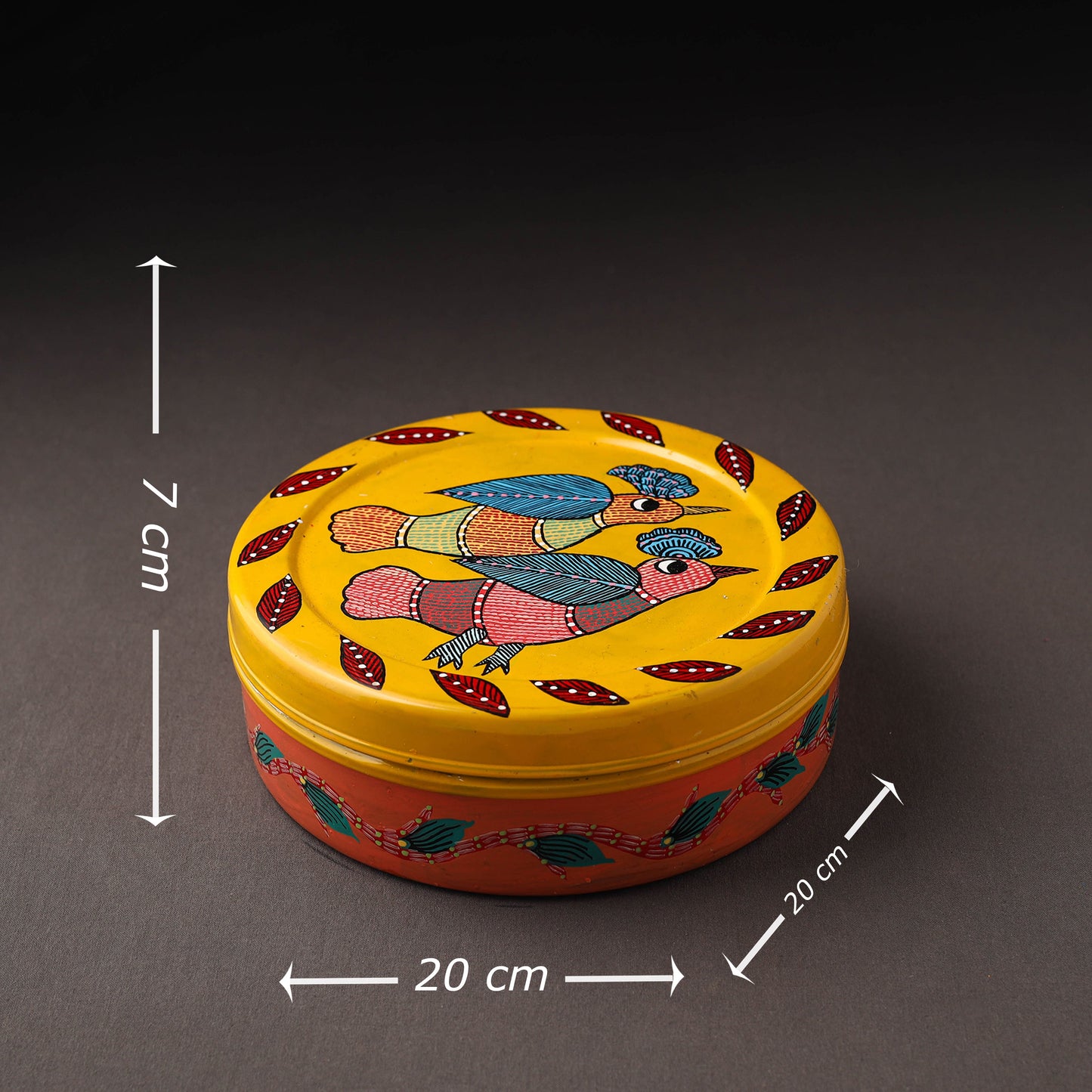  Gond Handpainted Stainless Steel Casserole 