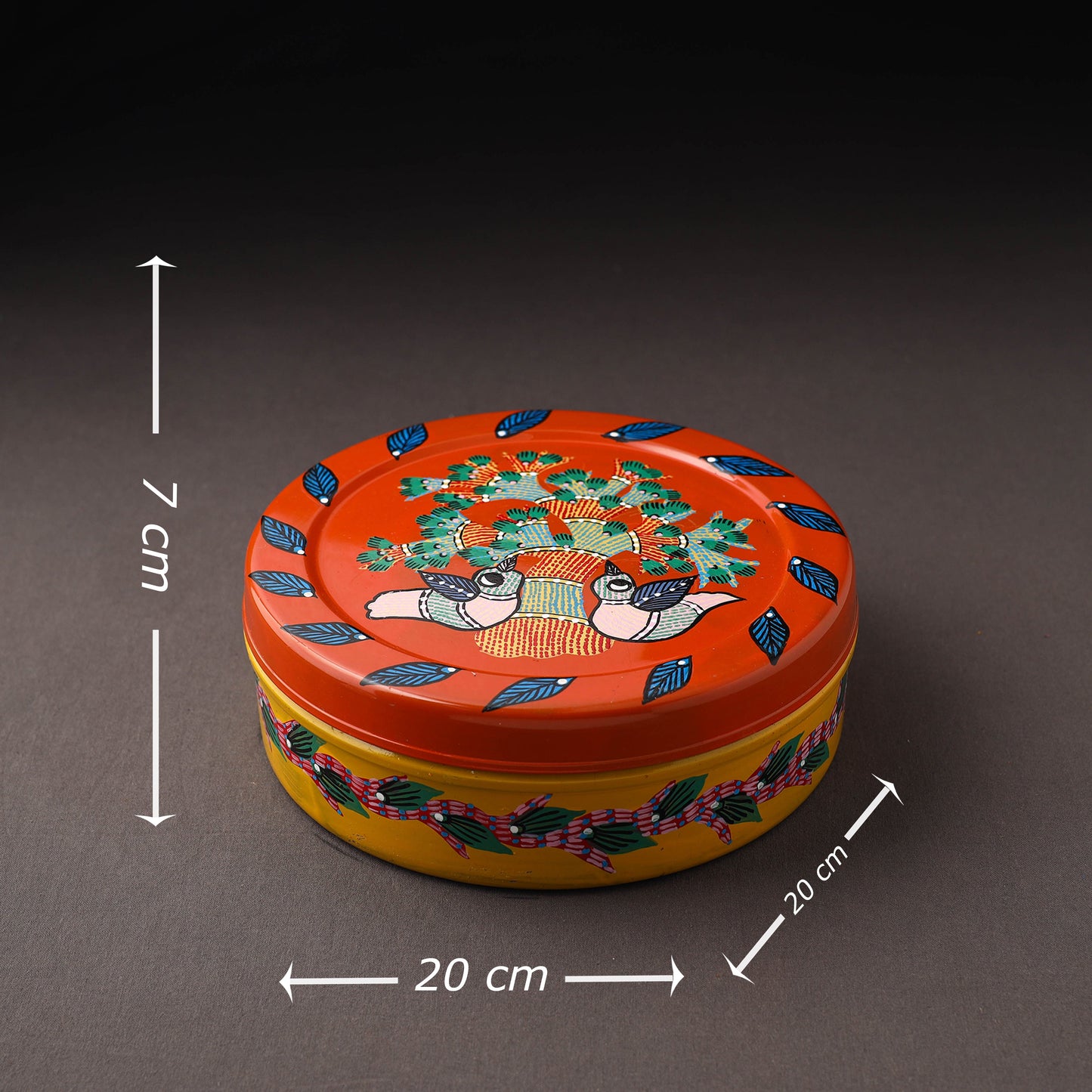  Gond Handpainted Stainless Steel Casserole 