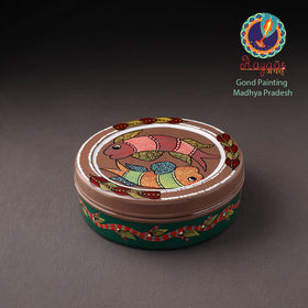  Gond Handpainted Stainless Steel Casserole 