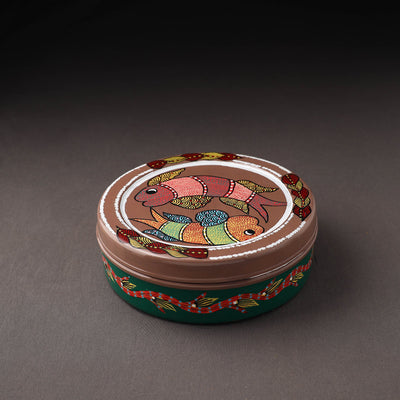  Gond Handpainted Stainless Steel Casserole 