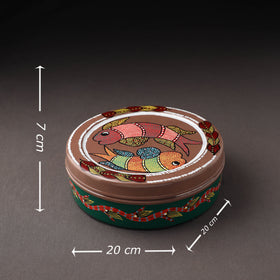 Gond Handpainted Stainless Steel Casserole 