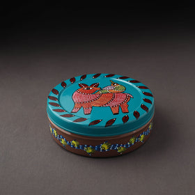  Gond Handpainted Stainless Steel Casserole 