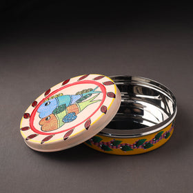  Gond Handpainted Stainless Steel Casserole 