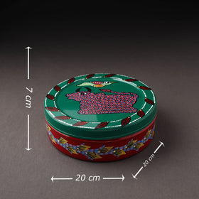  Gond Handpainted Stainless Steel Casserole 
