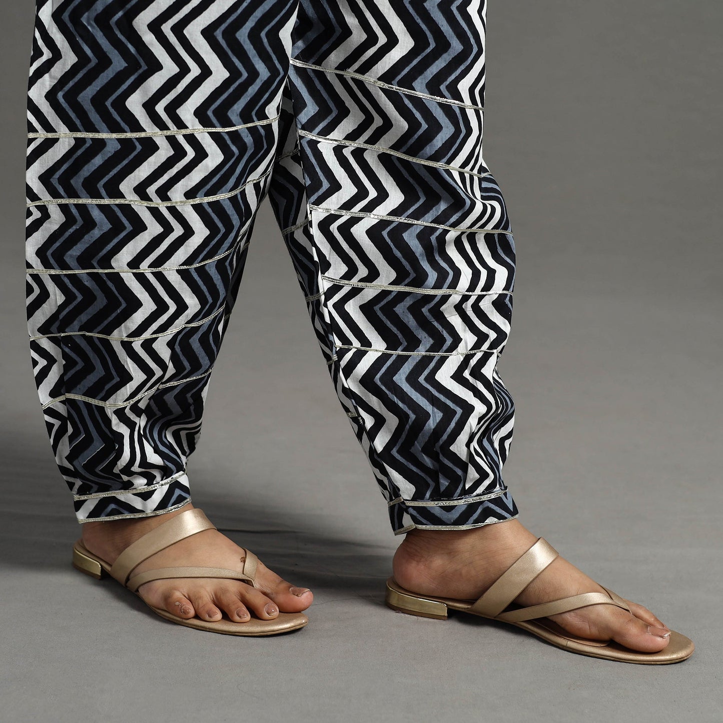 Buy Multicolor Gota Work Cotton Jaipur Afghani Salwar