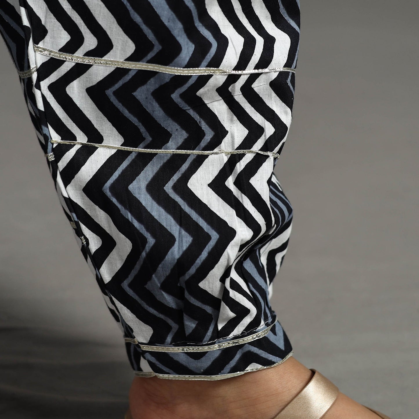 Buy Multicolor Gota Work Cotton Jaipur Afghani Salwar