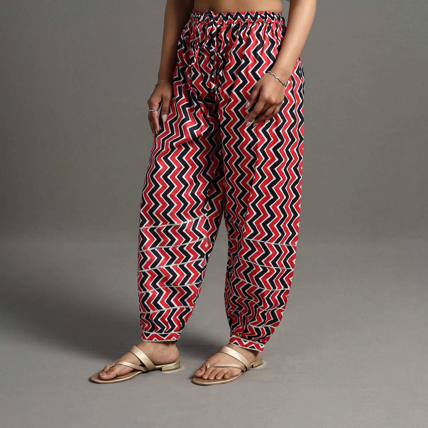  Multicolor Gota Work Cotton Jaipur Afghani Salwar