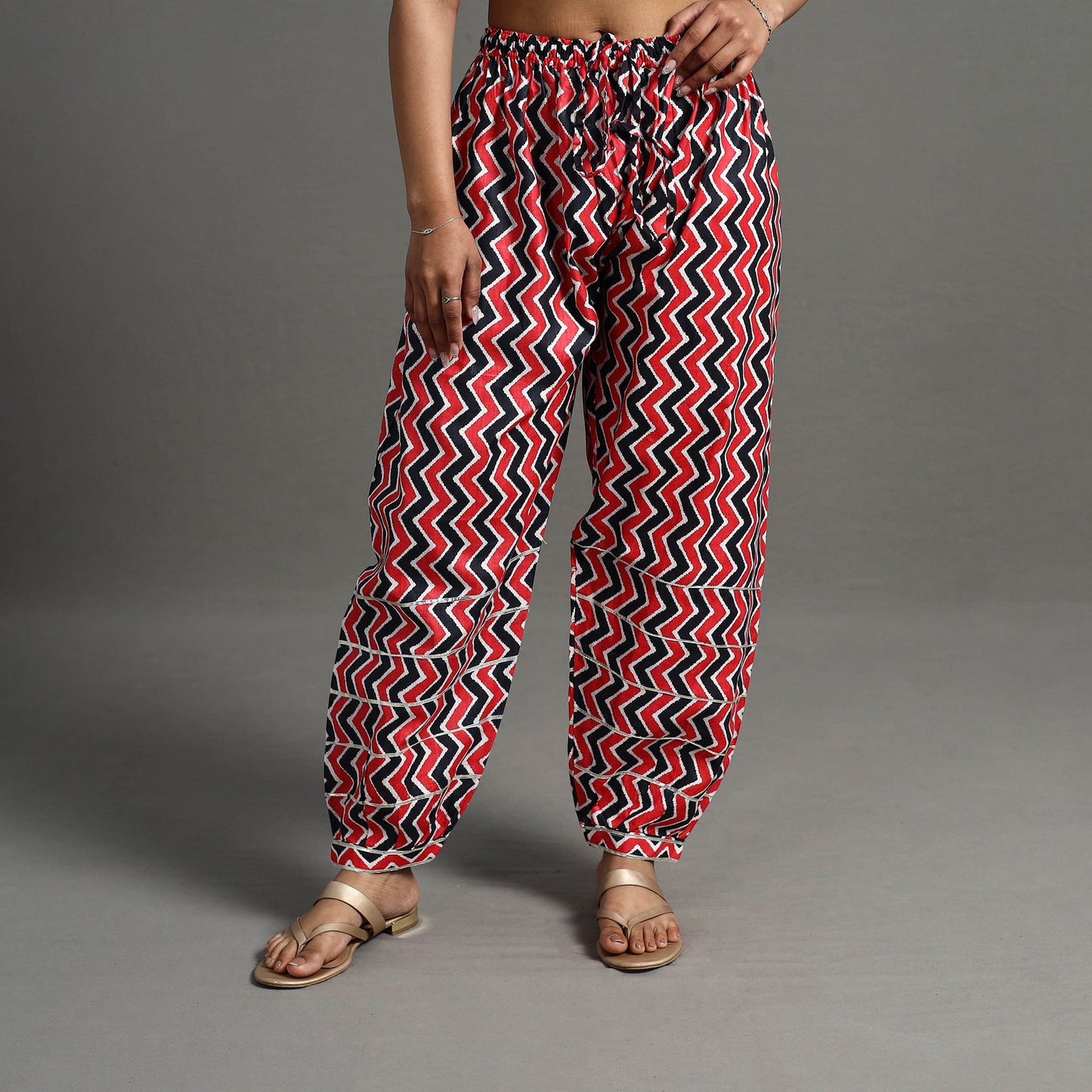  Multicolor Gota Work Cotton Jaipur Afghani Salwar