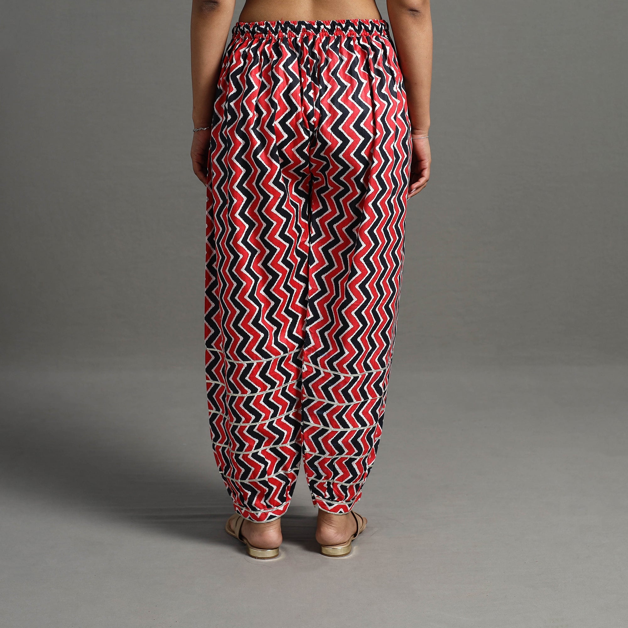  Multicolor Gota Work Cotton Jaipur Afghani Salwar