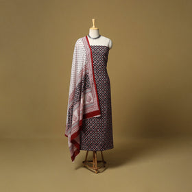 Multicolor - hand bagh natural dyed cotton 3pc unstitched