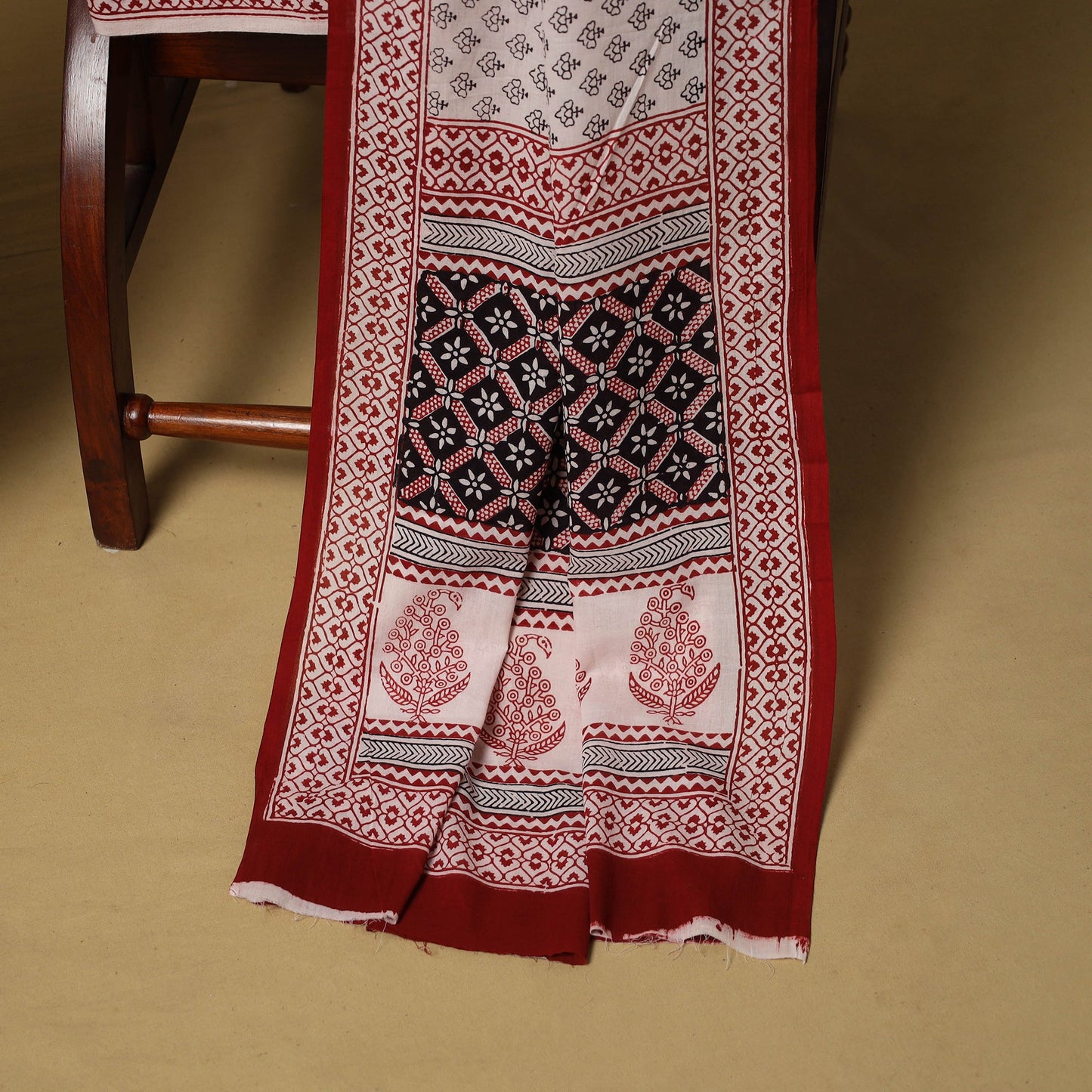 Multicolor - hand bagh natural dyed cotton 3pc unstitched